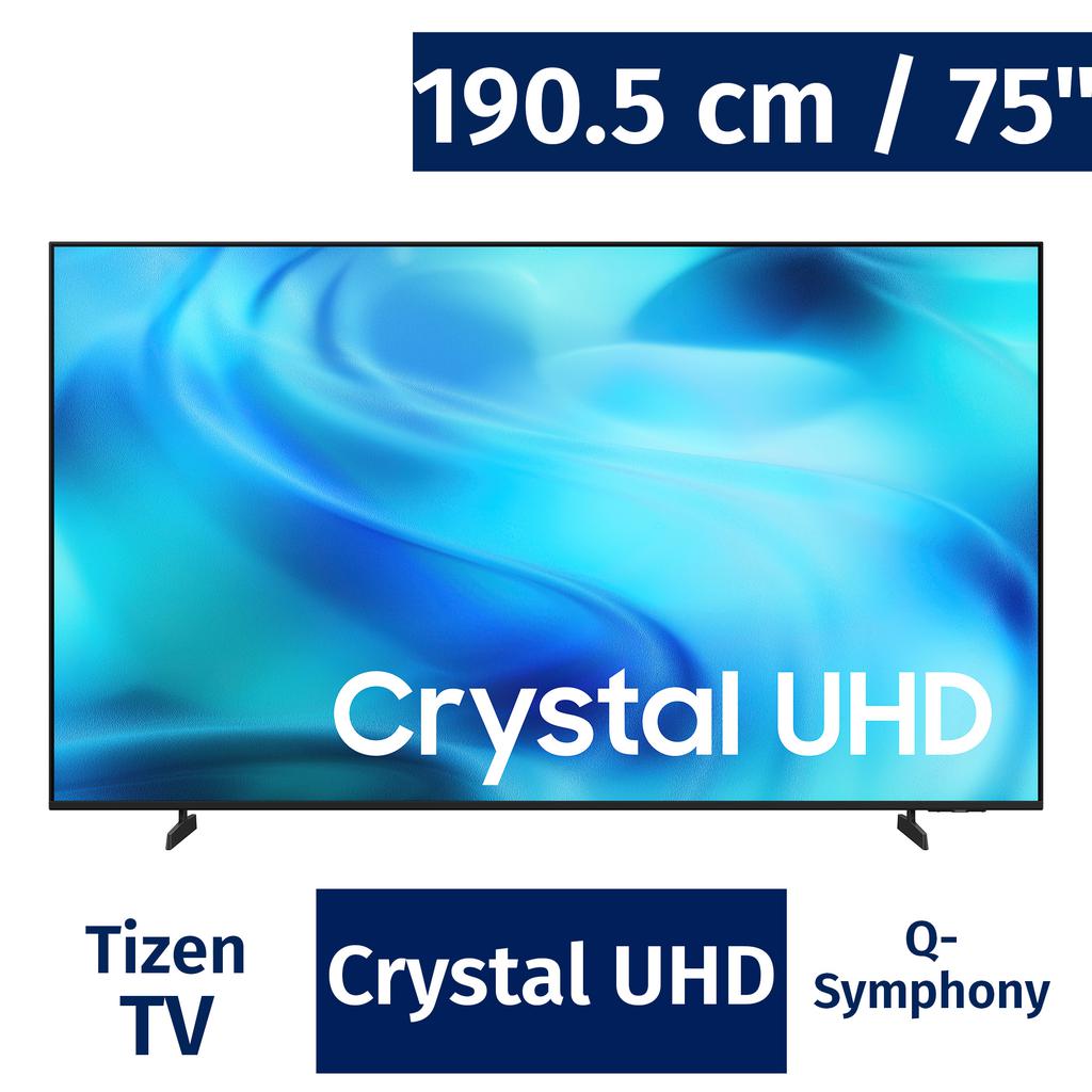Samsung 190.5 cm / 75" Pulgadas Smart TV Crystal UHD 4K Tizen Wi‑Fi Bluetooth UN75U8000HFXZA