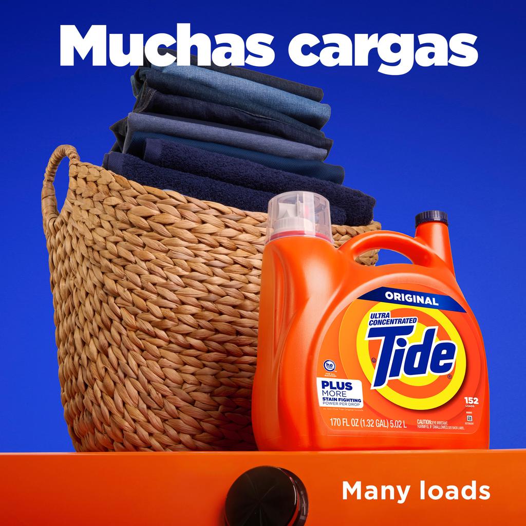 Tide Original Liquid Laundry Detergent for Whites and Colors 5.02 L ...