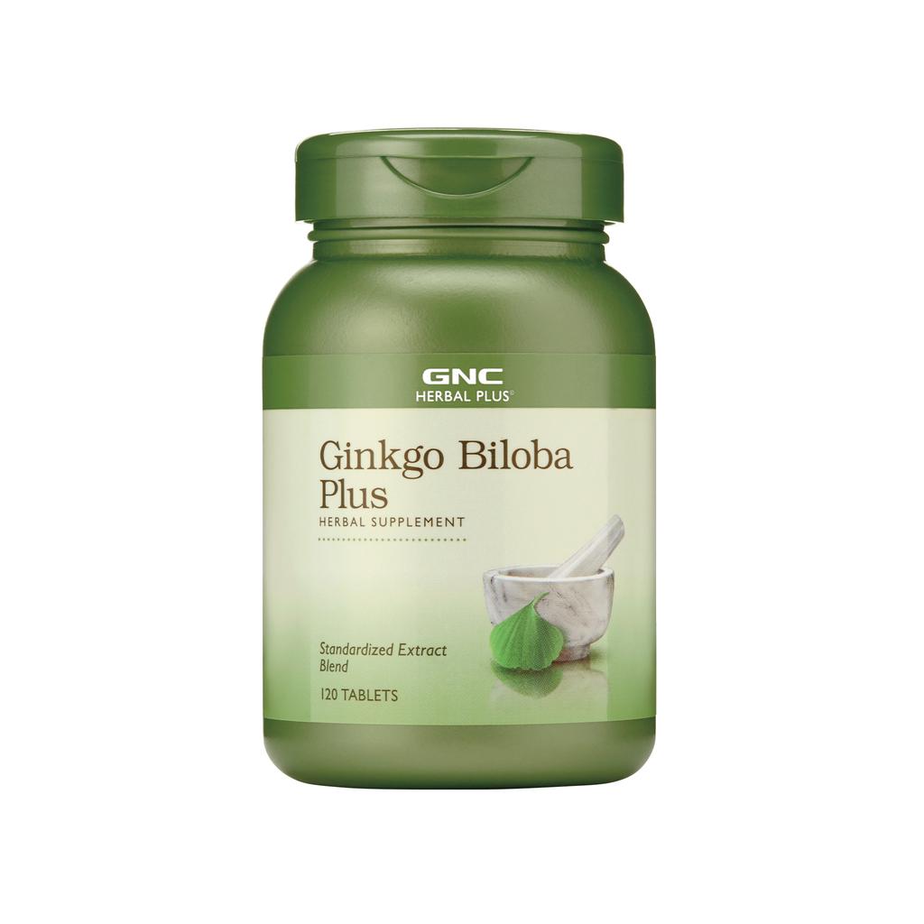 GNC Ginkgo Biloba Plus Suplemento Herbal 100 Cápsulas