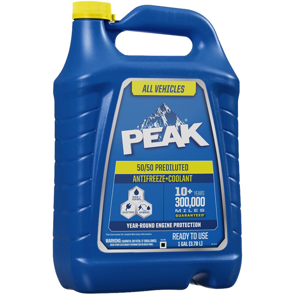 Peak Prediluido 50/50 Anticongelante y Refrigerante 3.78 L Aceites