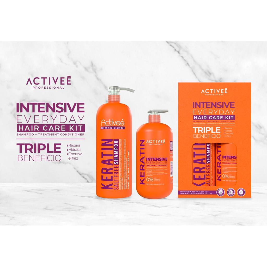 Activeé Keratin Shampoo 944 mL + Intensive Keratin Conditioner 600