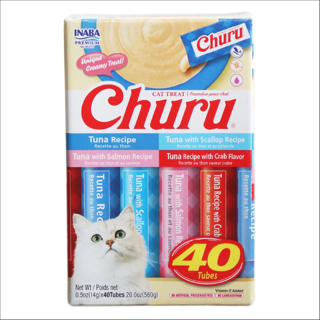 Churu Cat Treat Snack Cremoso para Gatos 40 Unidades / 14 g