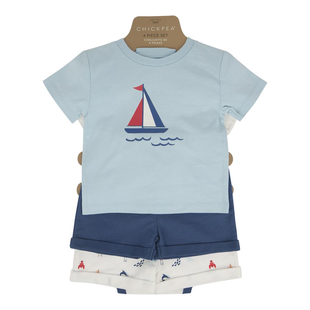 ChickPea 4-Piece Shorts Set for Boys