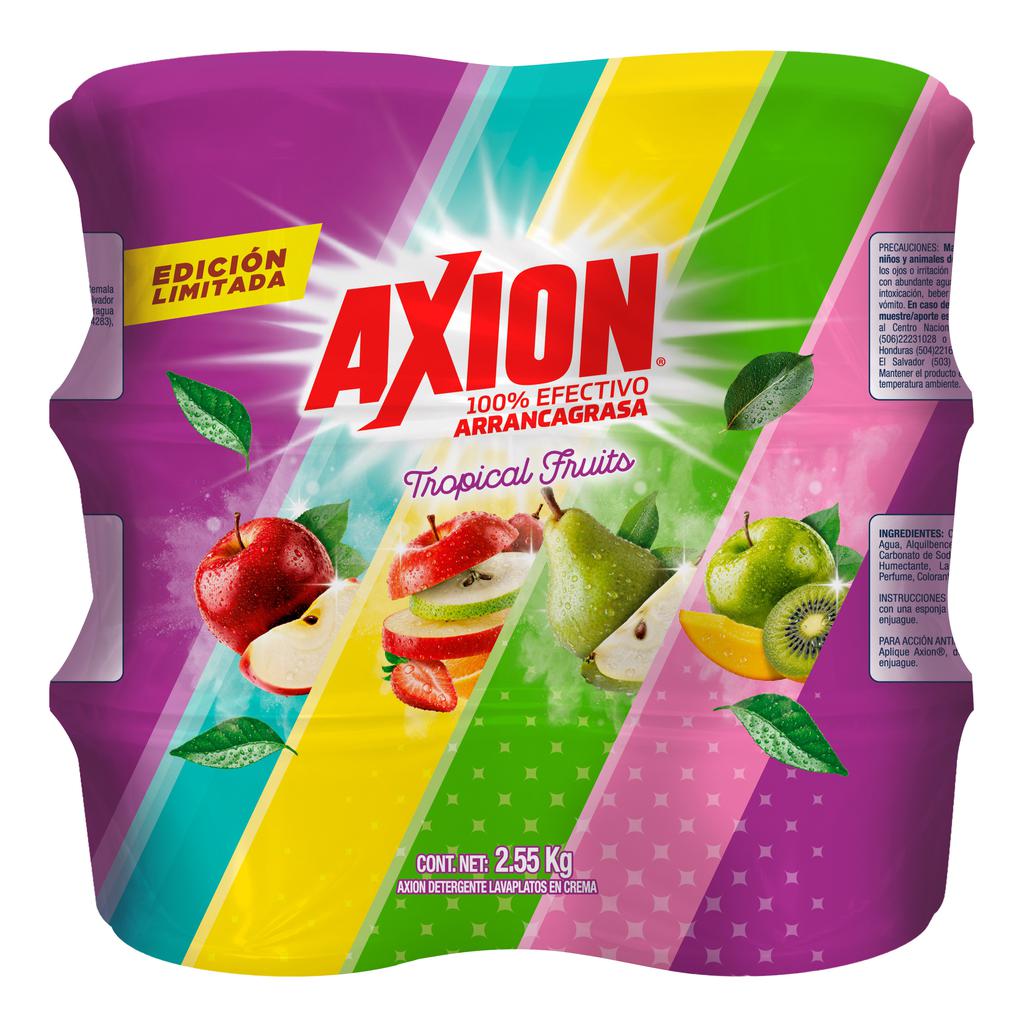 Axion Lavaplatos Arrancagrasa Tropical Fruits 6 Unidades / 425 g