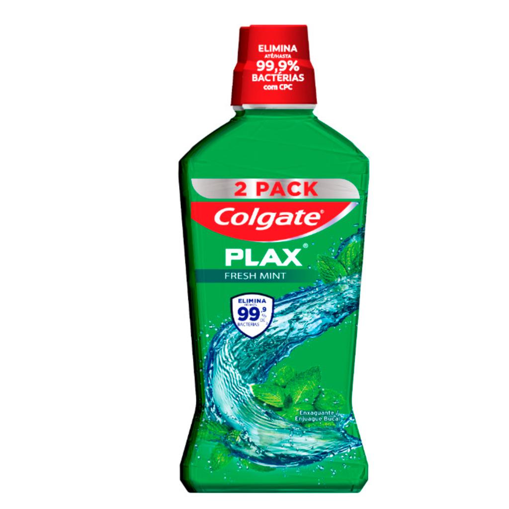 Colgate Plax Enjuague Bucal con Doble Frescura 2 Unidades / 750 mL