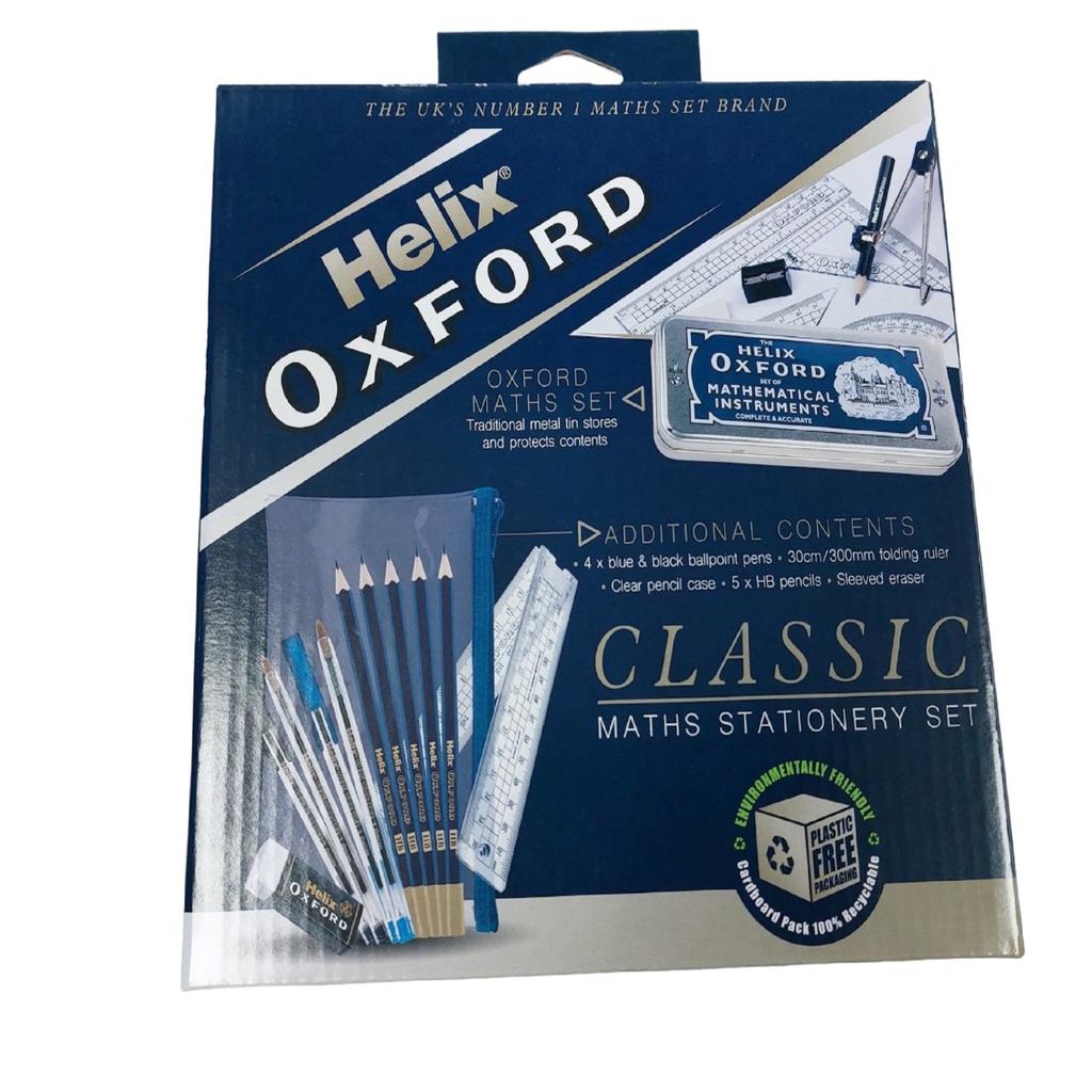 Helix Oxford Math Set with a Variety of School Supplies 21 Pieces