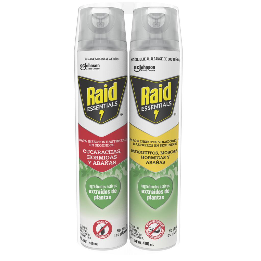 Raid Essentials Insect Killer Assorted 2 Units / 400 mL Insect Control | PriceSmart