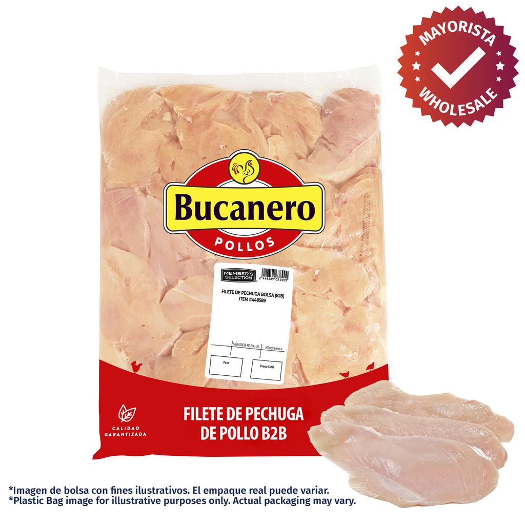 Bucanero Filete de Pechuga de Pollo Fresco Bolsa x Kg