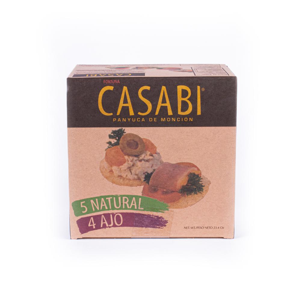 Casabi Galletas Natural y Ajo 9 Unidades / 74 g / 2.6 oz