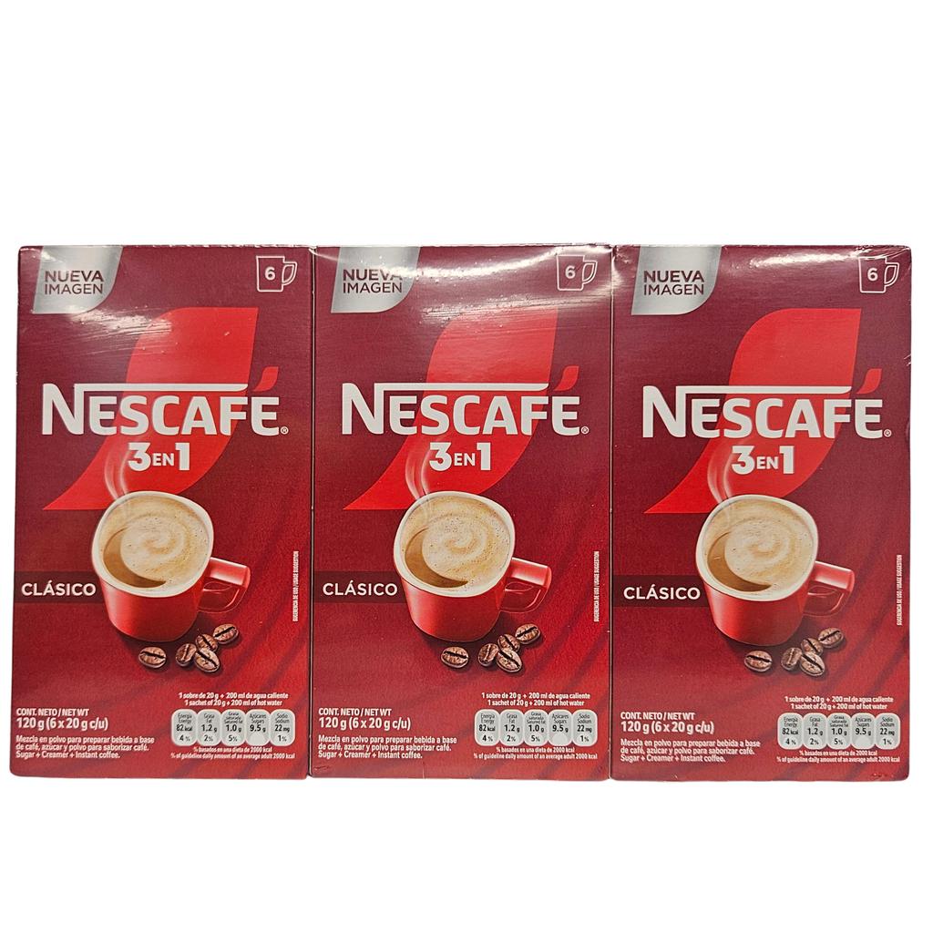 Nescafé 3-in-1 Classic Flavor Instant Coffee 3 Units / 6 Sachets / 20 g