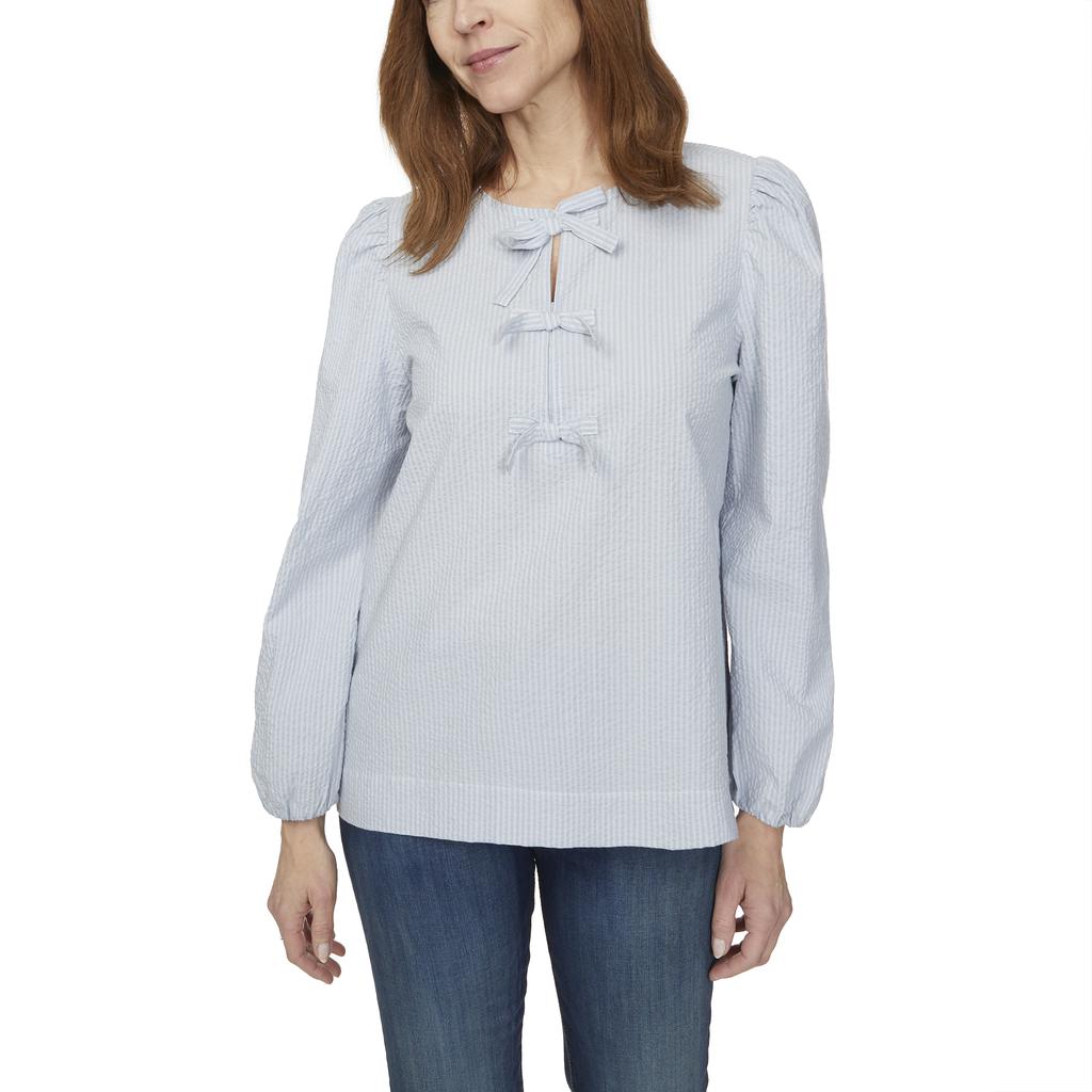 Buffalo David Bitton Blusa Manga Larga de Tejido Texturizado para Mujer
