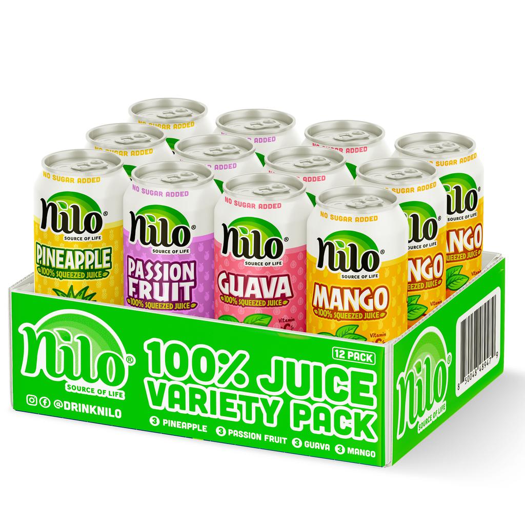 Nilo Tropical Juice Variety Pack 12 Units / 320 mL / 10.8 oz
