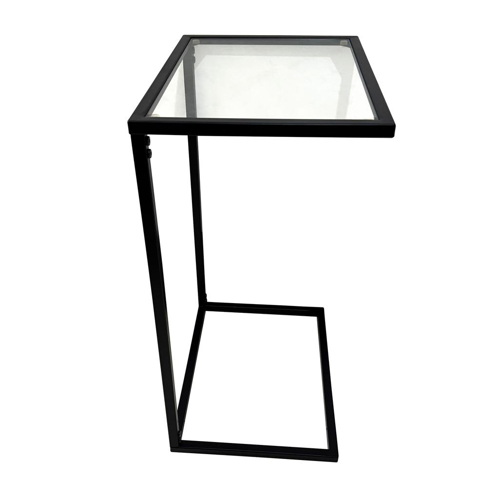 Hongkong Sunhouse Enterprise Metal Side Table with Glass Top