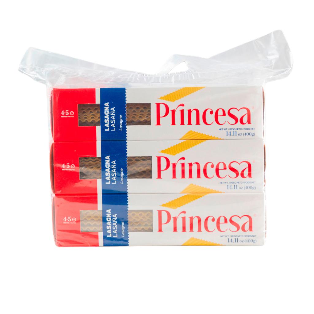 Princesa Pasta para Lasaña 6 Unidades / 400 g
