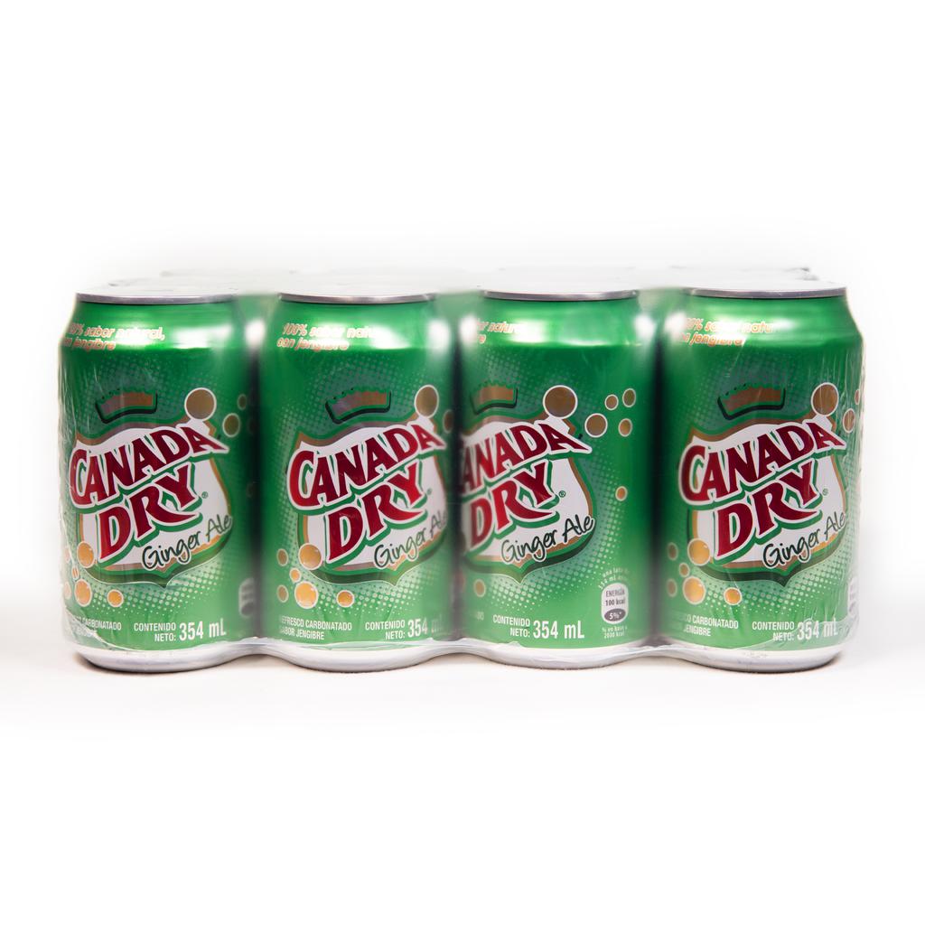 Canada Dry Ginger Ale Ginger Flavor Carbonated Soda 12 Units / 354 mL / 12 oz