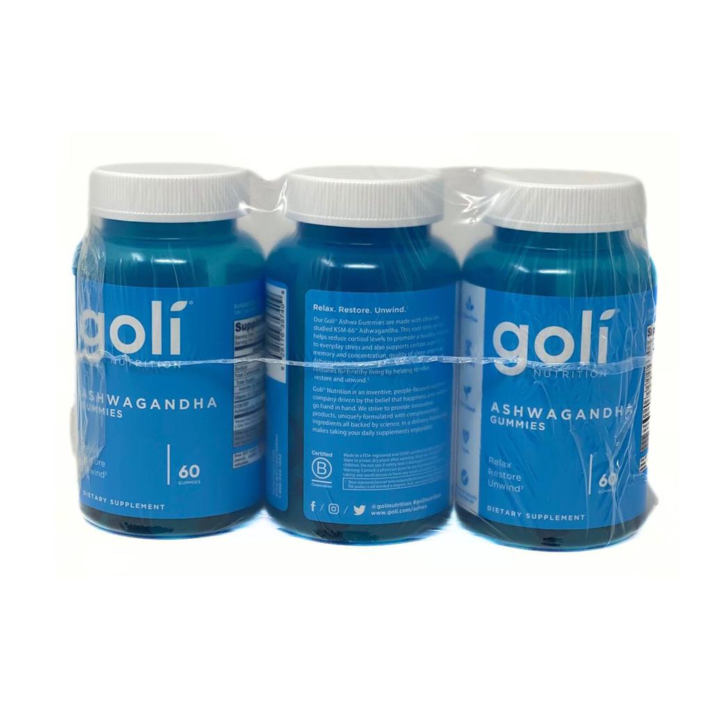 Goli Nutrition Ashwagandha Gummies Dietary Supplement 180 Units