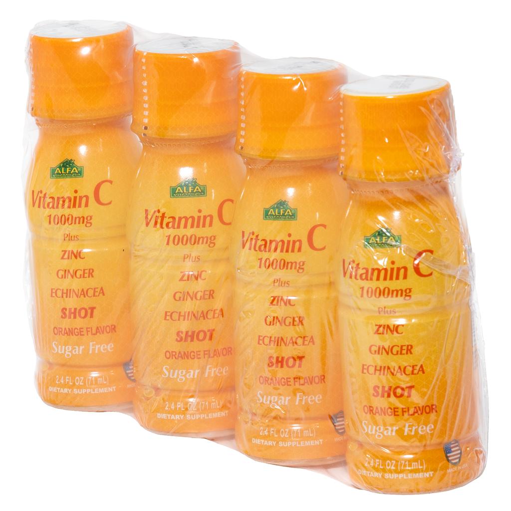 Alfa Vitamin C with Zinc, Ginger, Turmeric, and Echinacea 4 Units / 71 mL