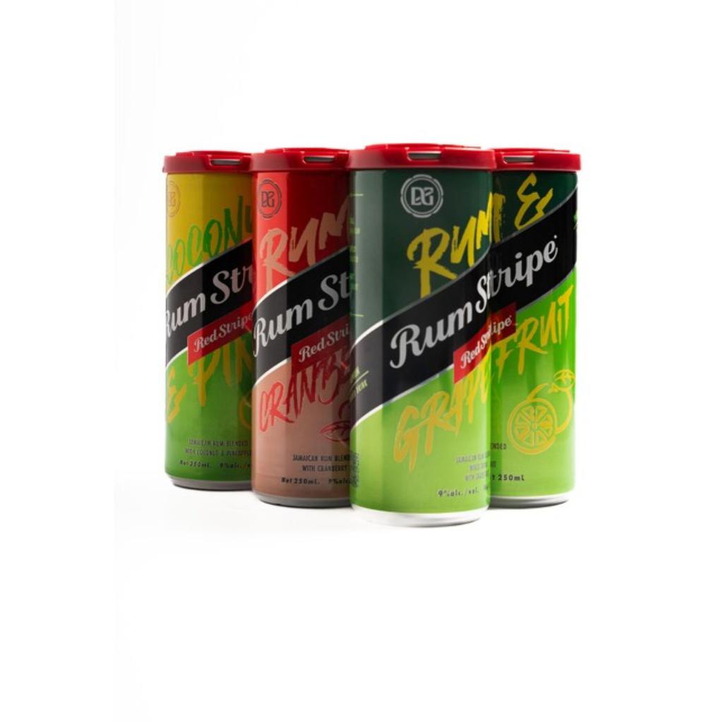 Rum Stripe Canned Colorful White Rum 6 Units / 250 mL