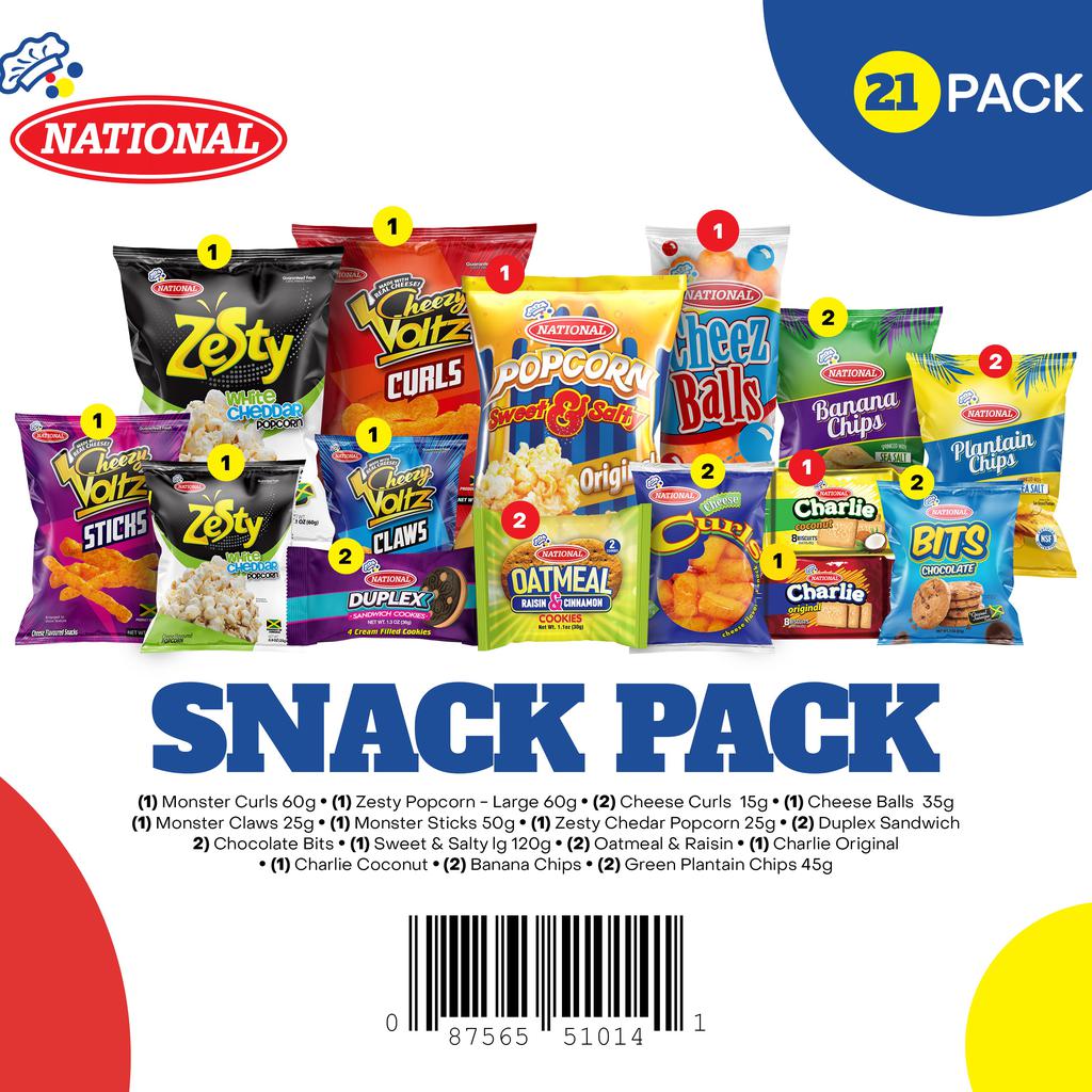 National Assorted Snack Pack 21 Units