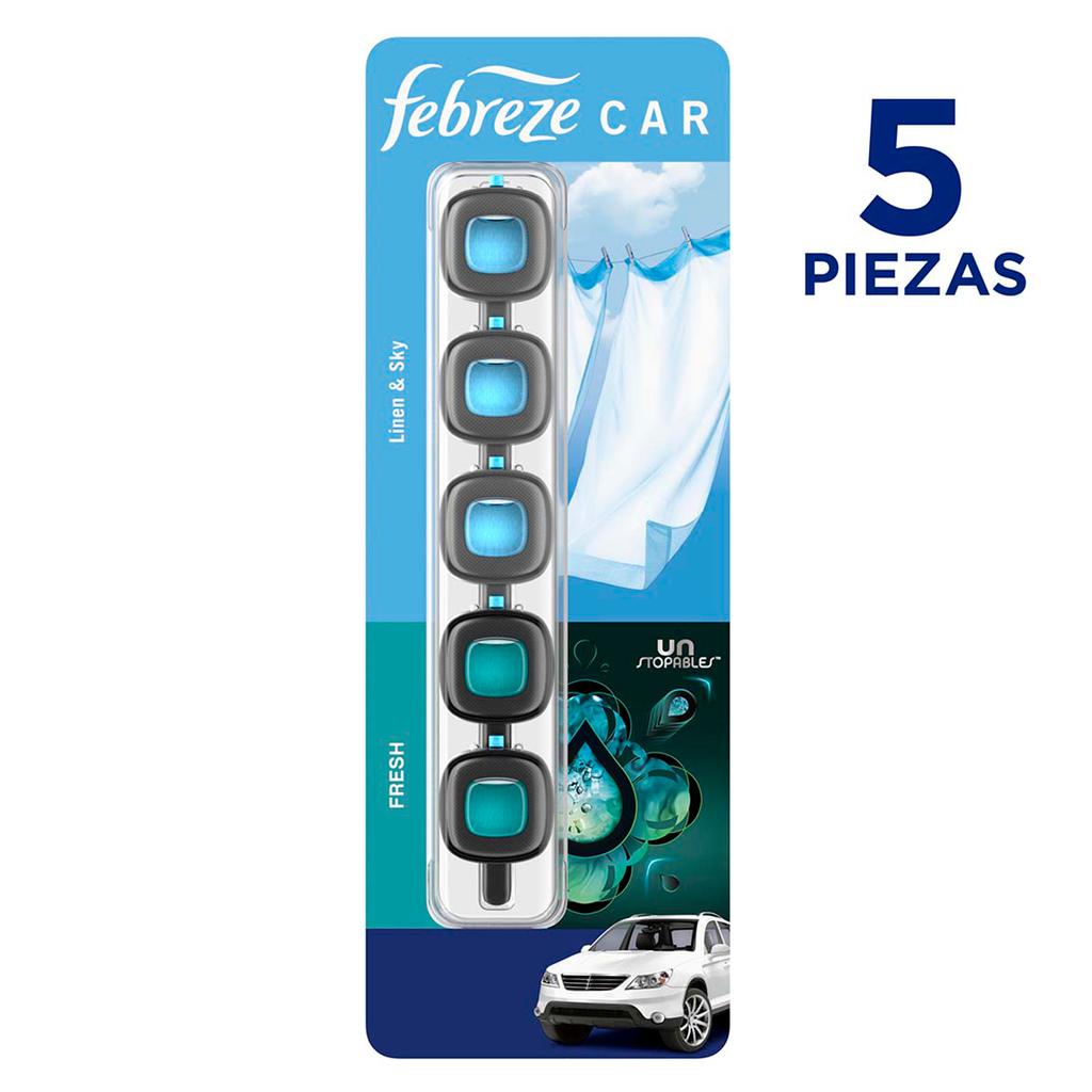 Febreze Car Air Freshener with Intensity Control 5 Units
