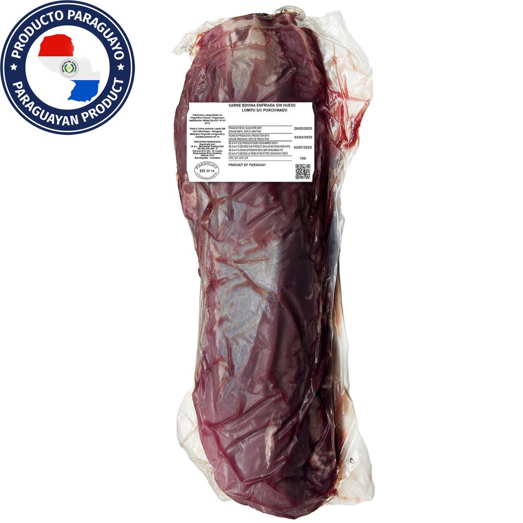 Lomito de Res Paraguayo Entero Fresco Empacado al Vacío x Kg