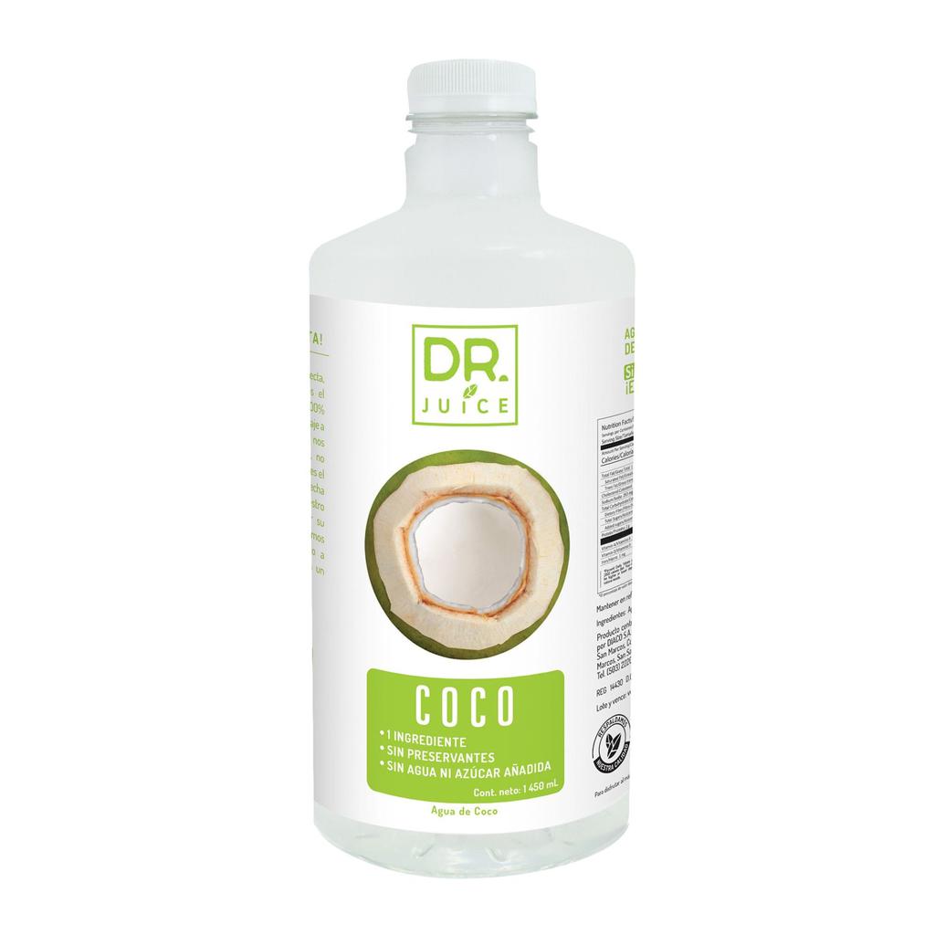 Dr Juice Agua de Coco 1.45 L / 49 oz