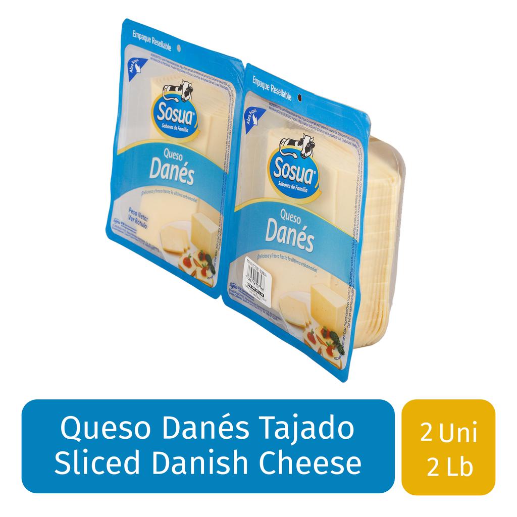 Sosua Queso Danés Tajado 2 Unidades2 LB