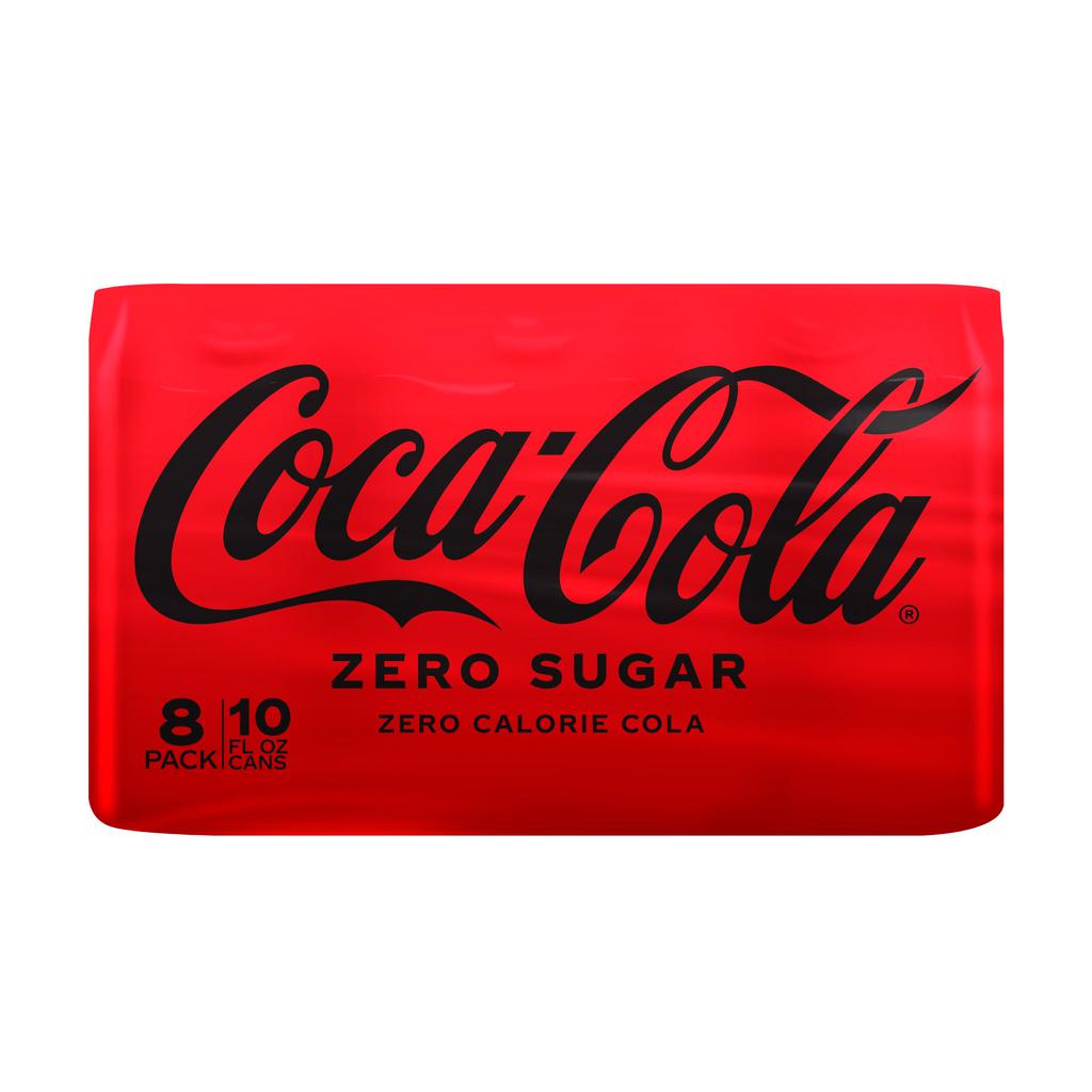 Coke Zero Refreshing Sugar and Calorie Free Soda 8 Units / 295 mL
