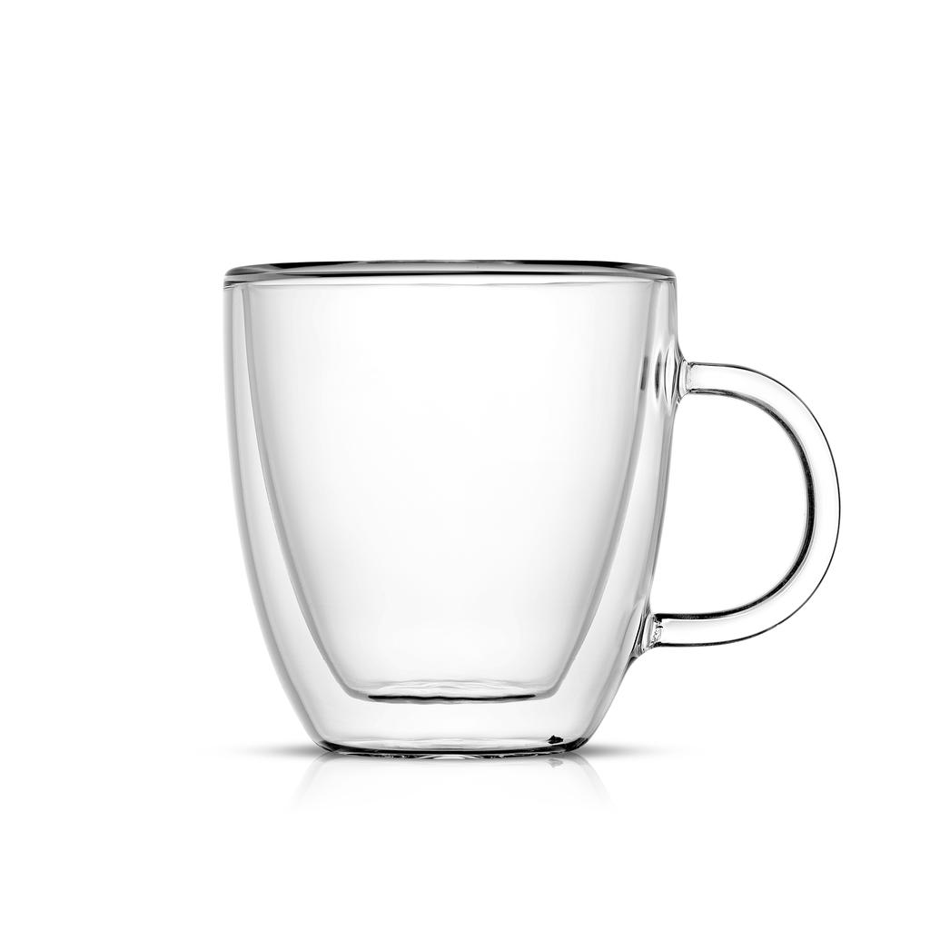 JoyJolt Double-Wall Glass Cups Set 8 Pieces