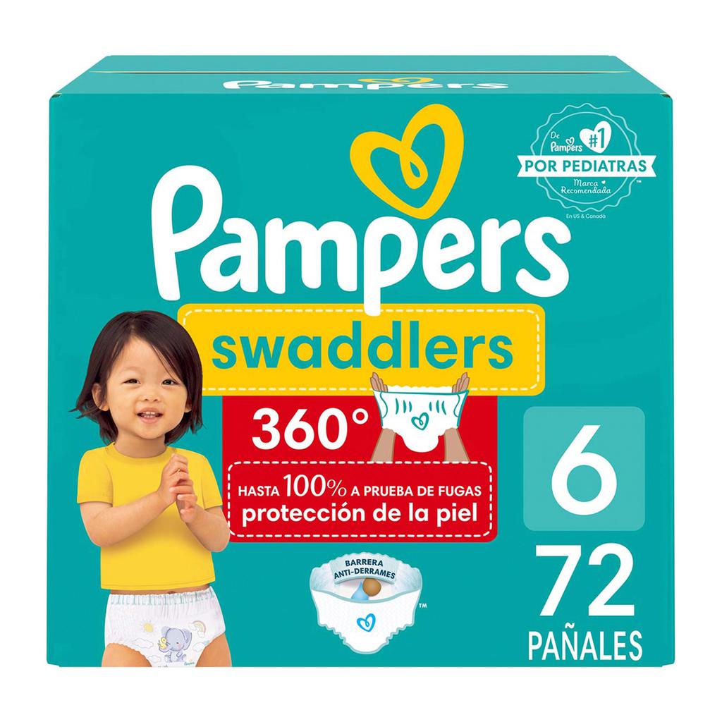 Pampers Pañales Swaddlers 360° Talla 672 UND