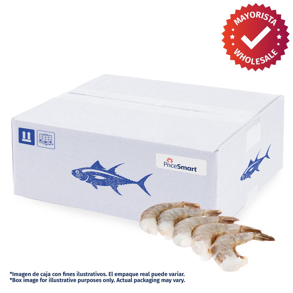 Vanamei Camarón 21-25 Crudo Congelado 4.5 kg / 10 lb