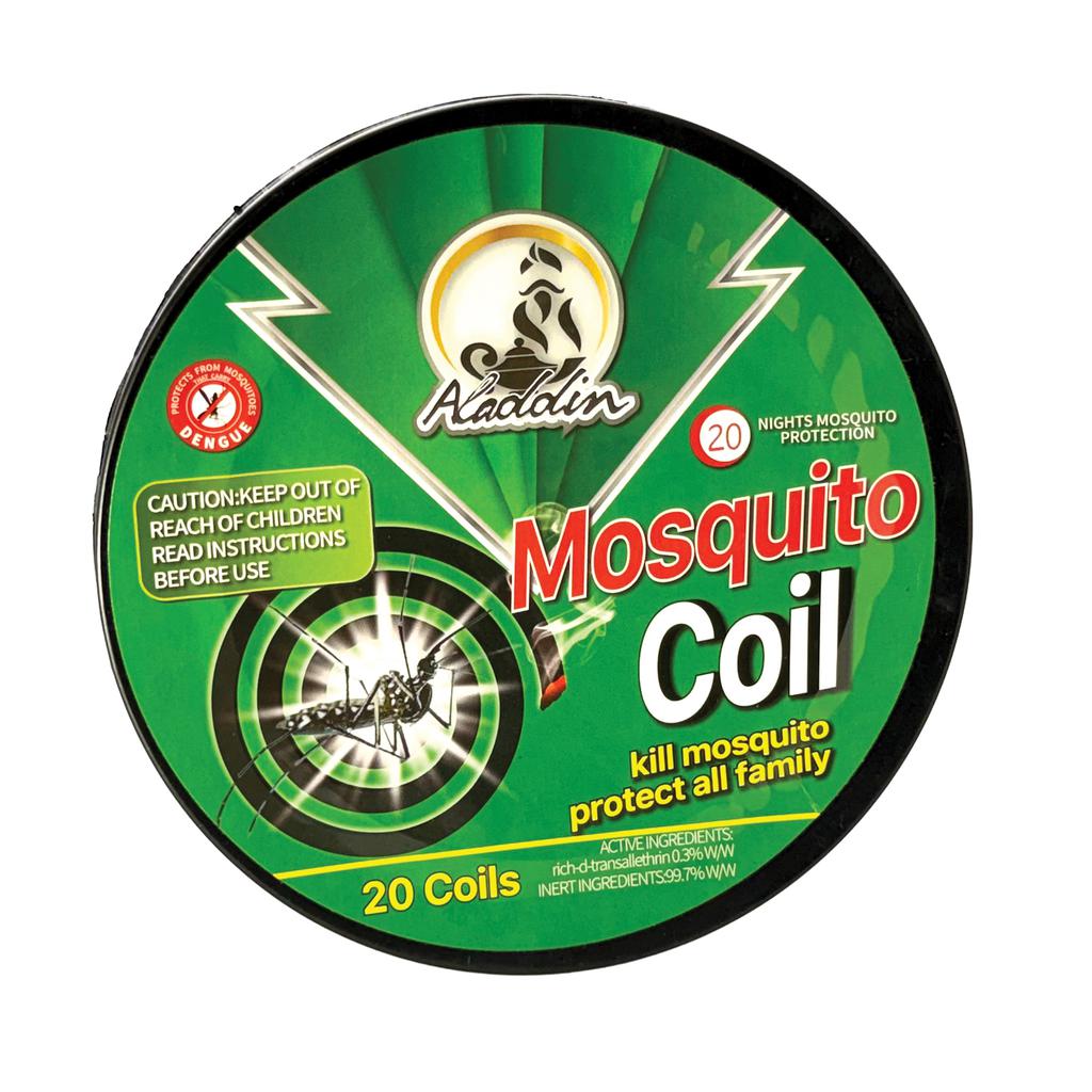 Aladdin Mosquito Repellent Coils Long-Lasting Protection 20 Units