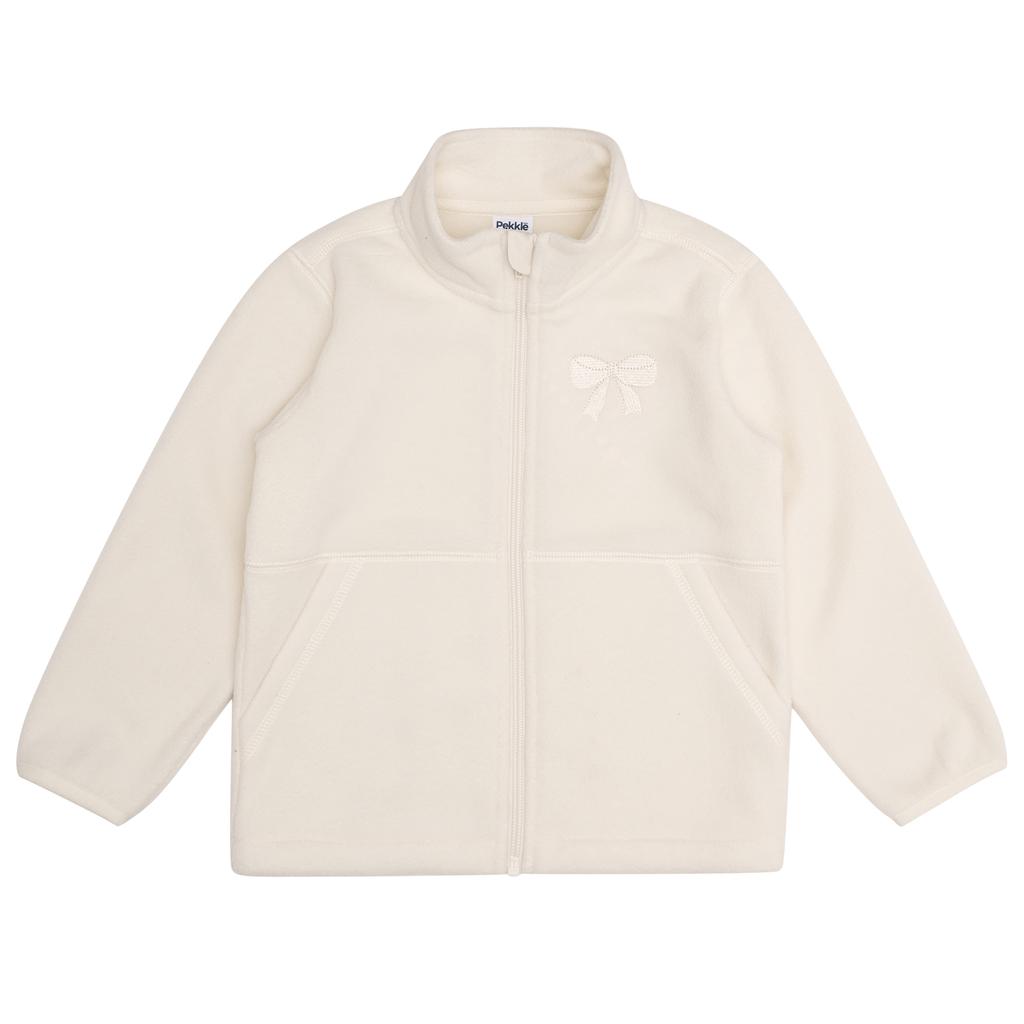 Pekkle Girls' Polyester Fabric Jacket with Pockets