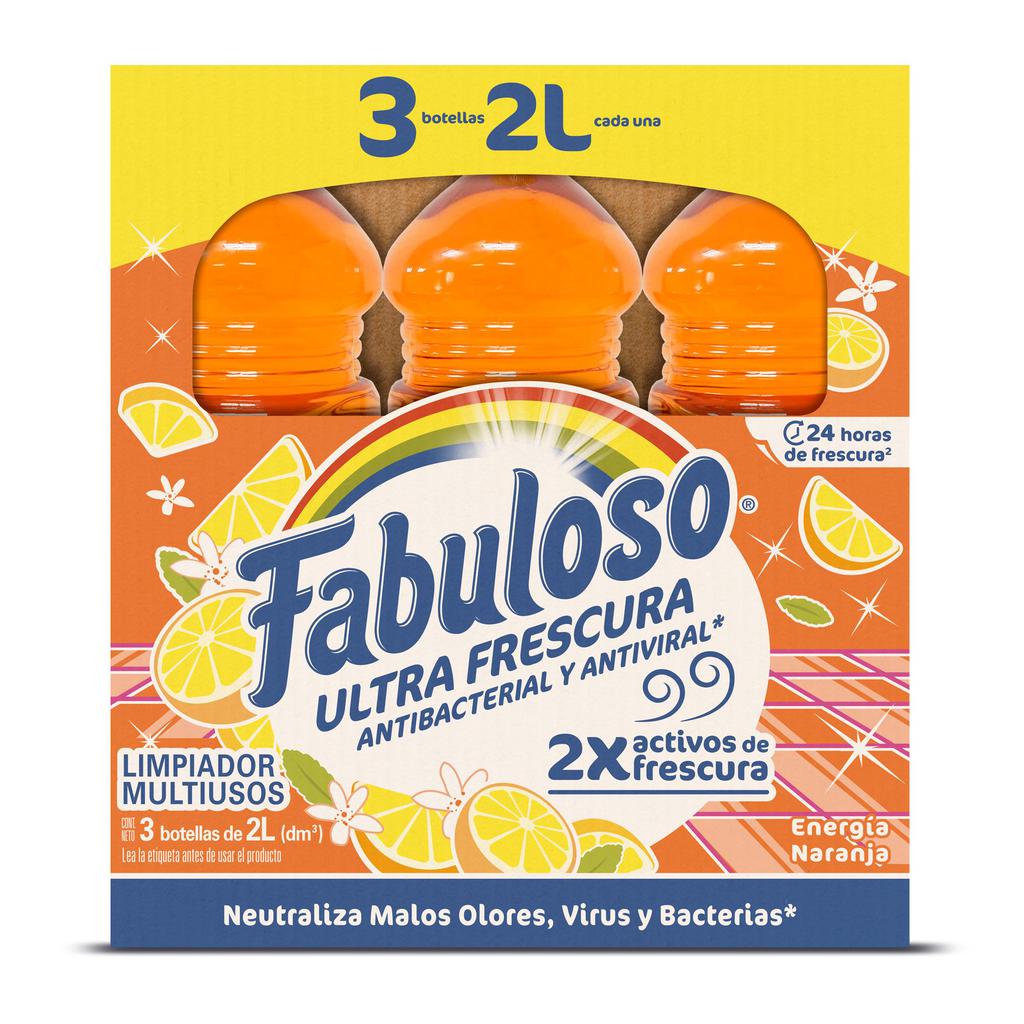 Fabuloso Ultra Freshness Antibacterial and Antiviral Multipurpose Cleaner 3 Units / 2 L