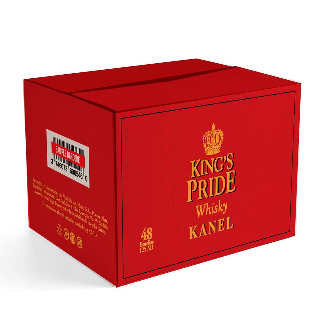 King’s Pride Whisky con Sabor a Canela 48 Unidades / 125 mL / 4.2 oz