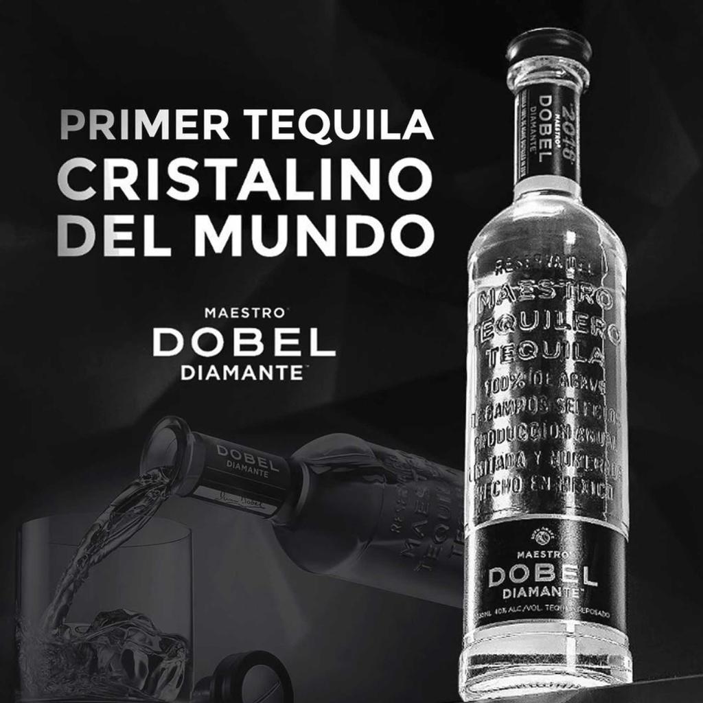 Maestro Dobel Diamante Bottle of Aged Tequila with Smooth Notes