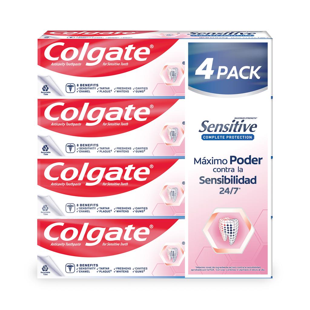 Colgate Total Toothpaste Protection for Sensitive Teeth, Cavities and Plaque 4 Units /170 g