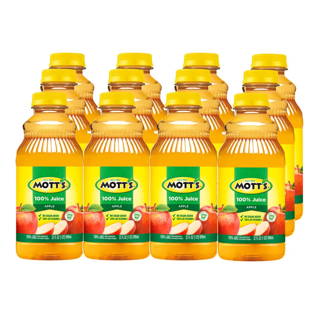 Mott's 100% Apple Juice 12 Units / 946 mL / 32 oz