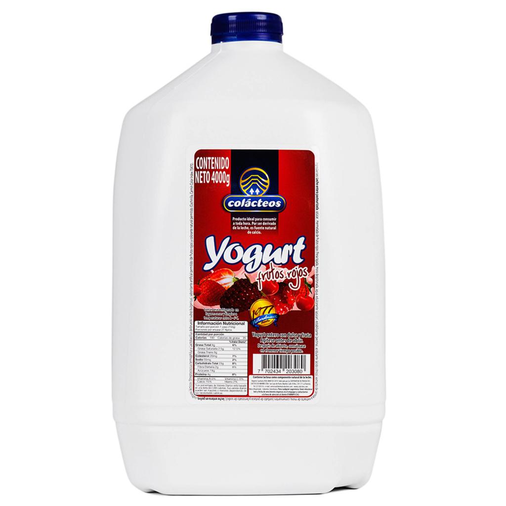 Colácteos Yogurt de Frutos Rojos 4 kg / 8.8 lb