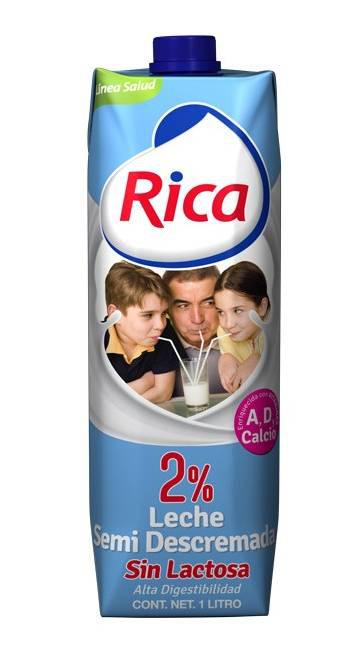 Rica Leche Liquida Sin Lactosa 12 Unidades12 LT