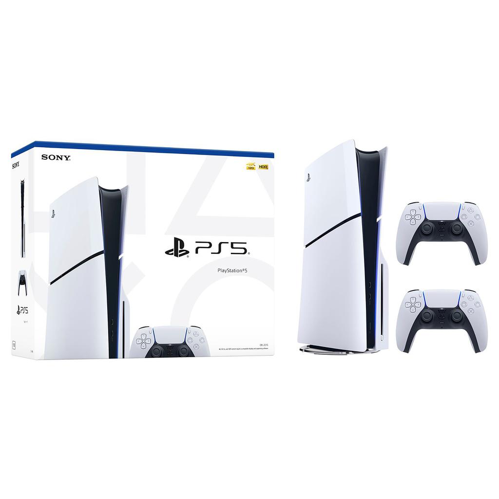 Sony PlayStation 5 Console with Disc Drive and 2 Controllers