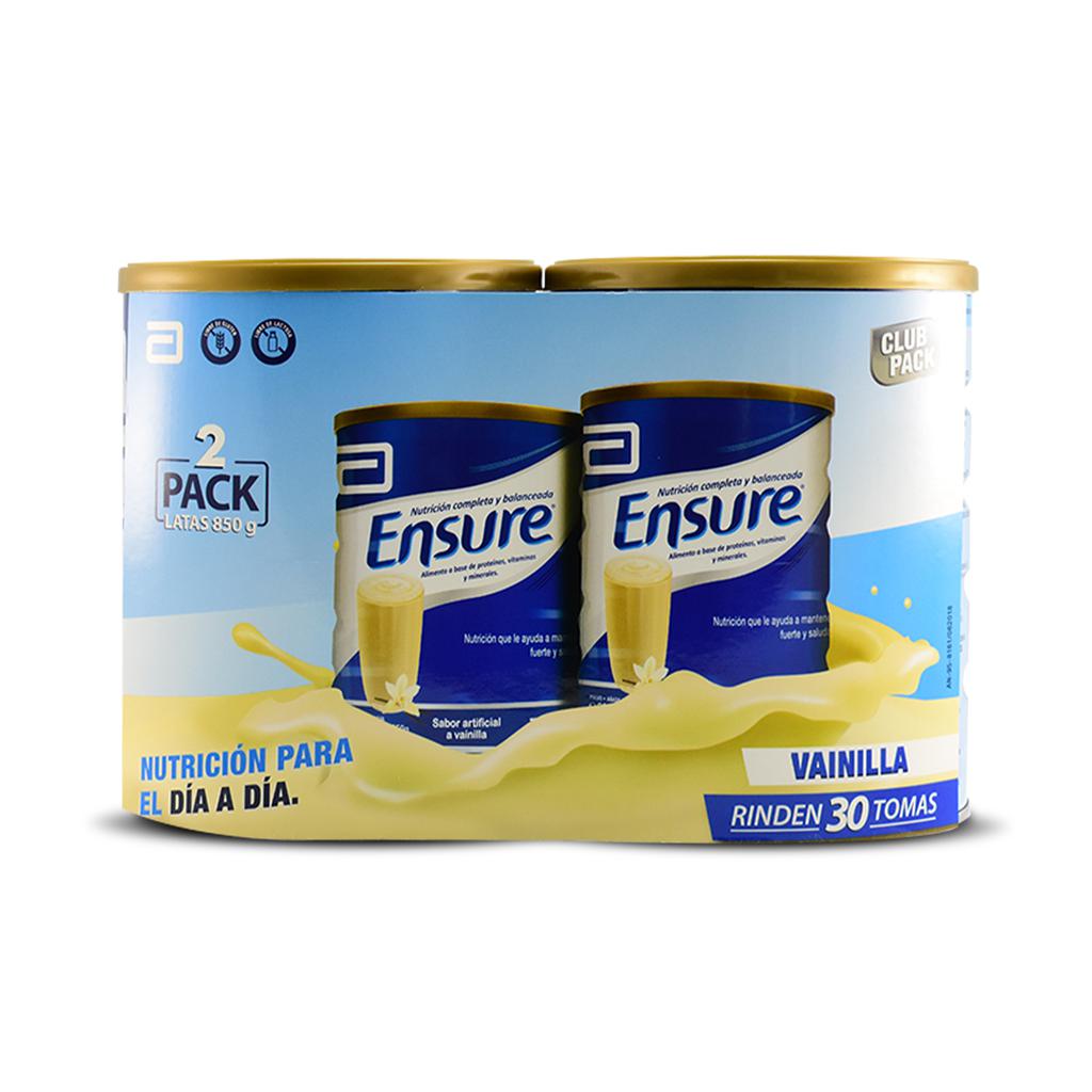 Ensure Vainilla Suplemento Nutricional  en Polvo 2 Unidades / 850 g