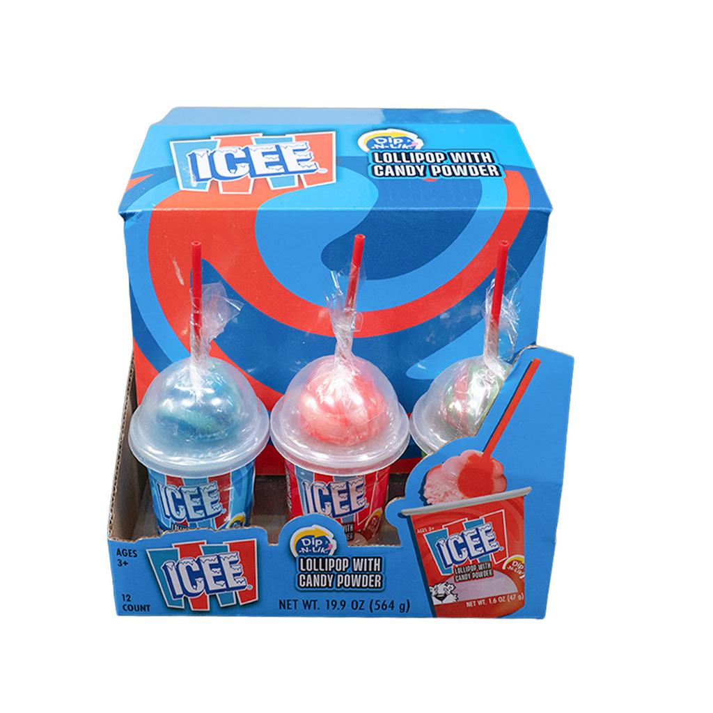 ICEE Paleta Dulce con Polvo de Caramelo Sabores Surtidos 12 Unidades / 47 g
