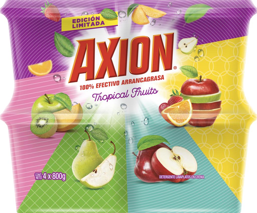 Axion Tropical Fruits Dish Soap Paste 4 pack/800 g