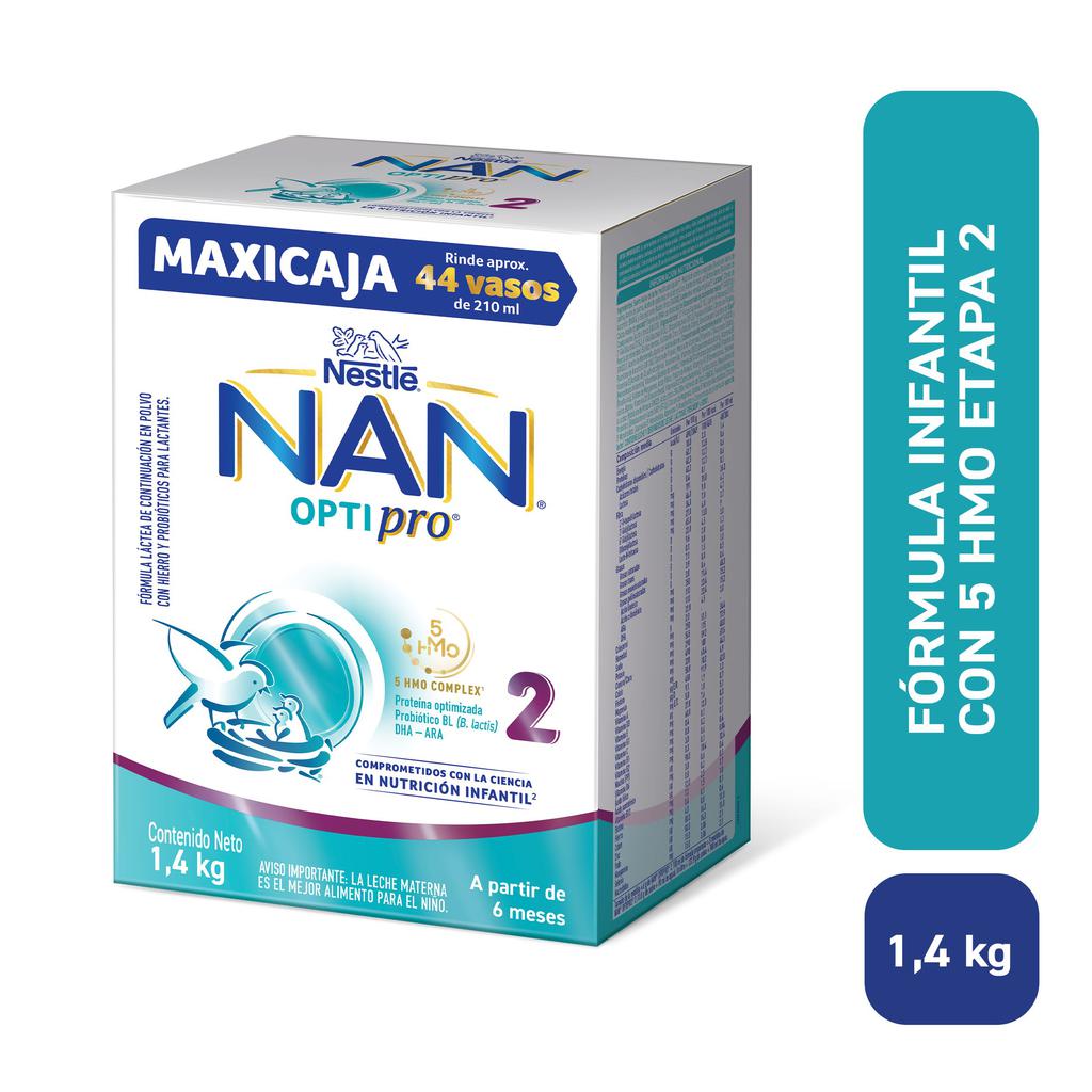 NAN Optipro Etapa 2 Fórmula Infantil en Polvo 1.4 kg
