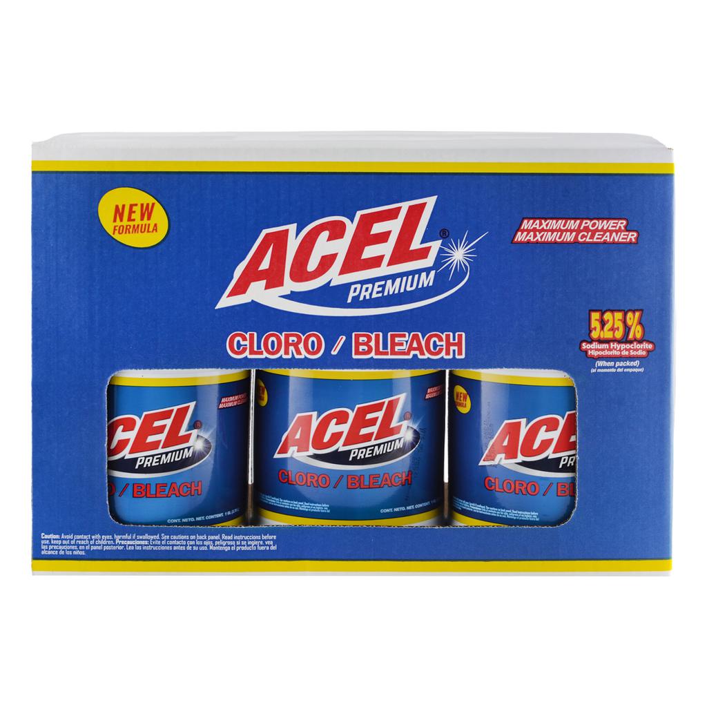 Acel Liquid Chlorine 3 Units / 128 oz