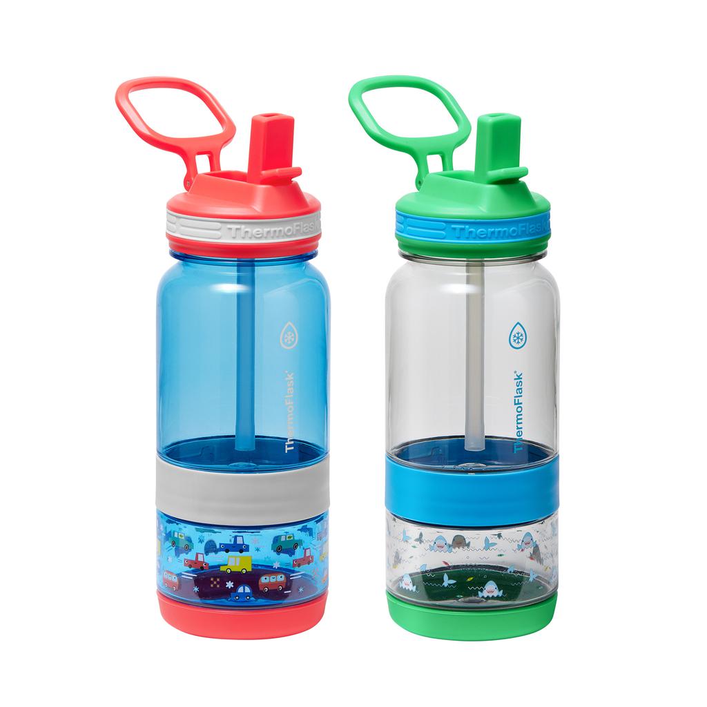 ThermoFlask Children's Water Bottle with Snack Storage 2 Units / 414 mL / 14 oz