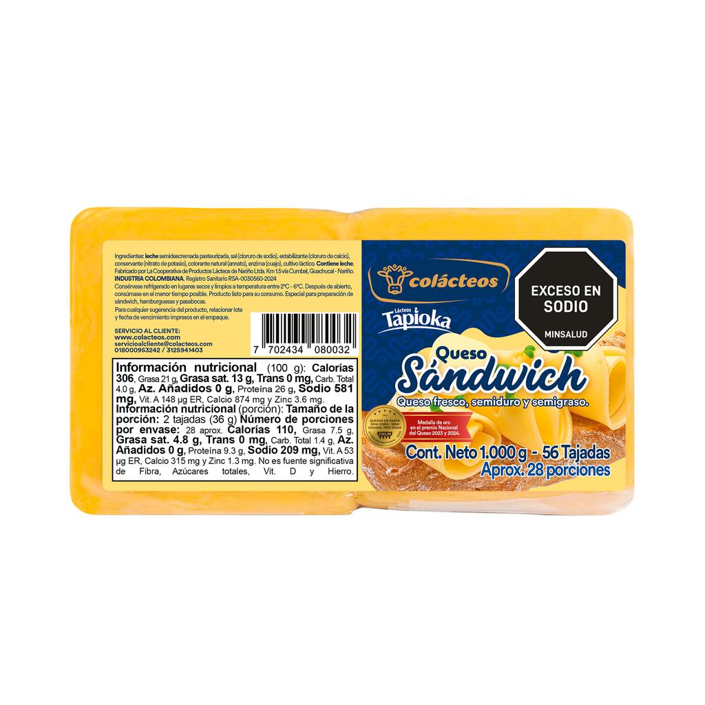 Tapioka Queso Sanduchero 1 kg / 2.20 lb