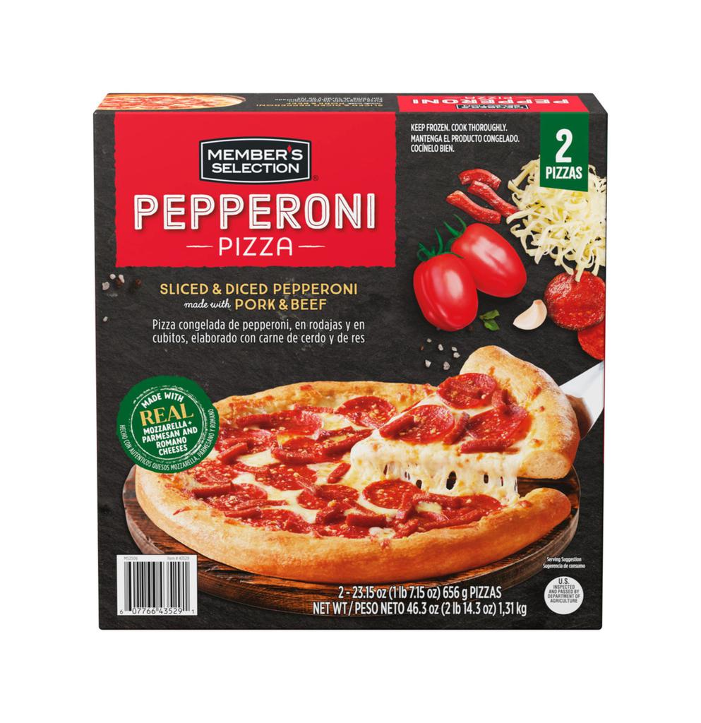 Member's Selection Pepperoni Pizza 2 Units / 656 g / 1.44 lb