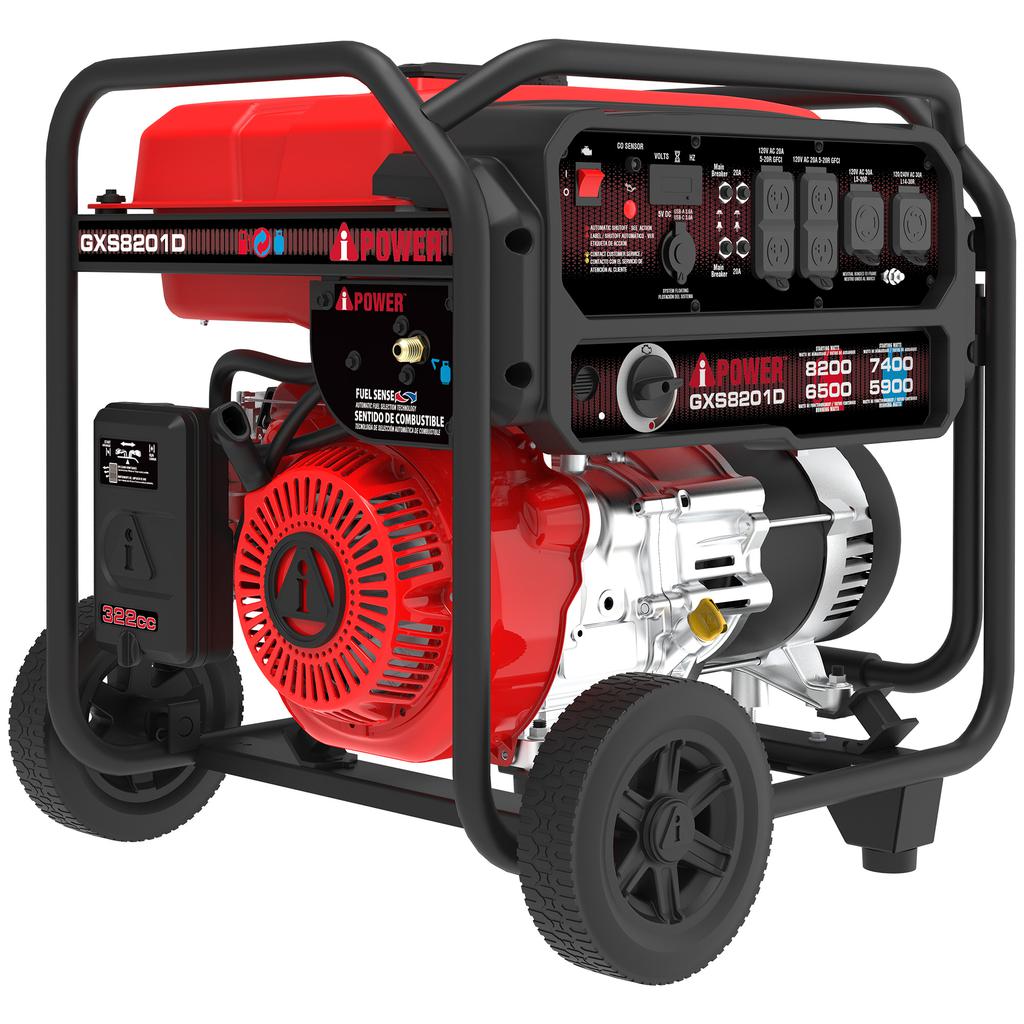 A-iPower Dual Fuel Generator with Digital Display 8 200 W